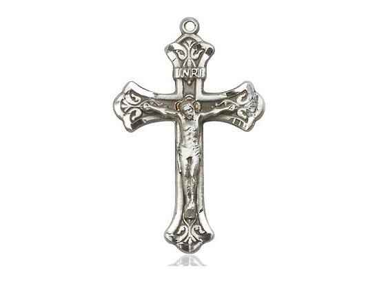 Sterling Silver Crucifix (1 1/8") - Unique Catholic Gifts