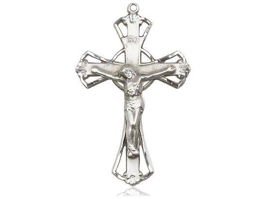 Sterling Silver Crucifix (1 1/4") - Unique Catholic Gifts
