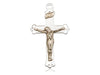 Sterling Silver and Gold Filled Two Tone Crucifix (1 1/8") - Unique Catholic Gifts