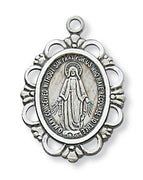 Sterling Silver Miraculous Medal 1" - Unique Catholic Gifts