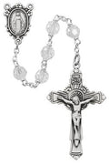 Sterling Silver and Crystal Rosary (7mm) - Unique Catholic Gifts