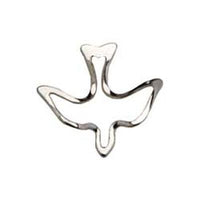 Open Silver Dove Pin (confirmation) - Unique Catholic Gifts