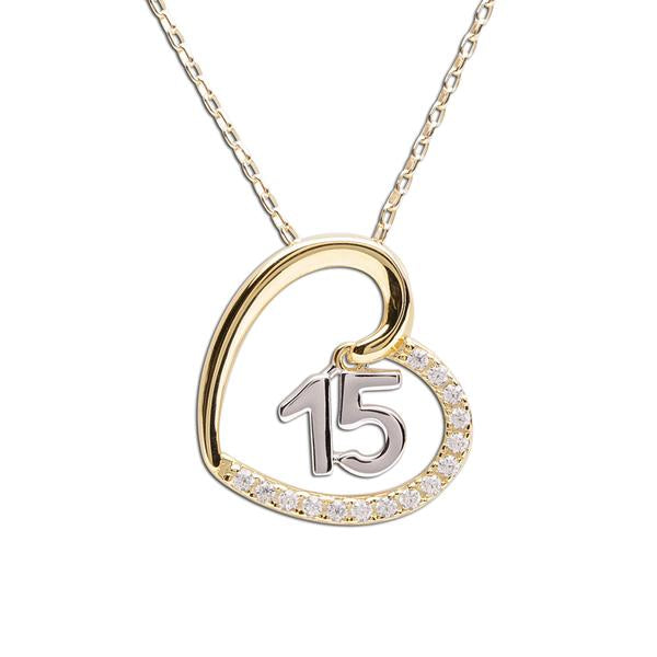 Quinceanera Heart Necklace - Unique Catholic Gifts