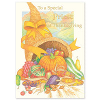 Priest Thanksgiving Thanksgiving Card for Pastor Greeting Card - Unique Catholic Gifts