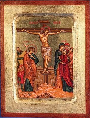 The Crucifixion - Gold Leaf - Unique Catholic Gifts