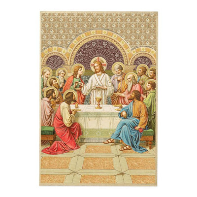The Last Supper Italian Gold Foil Mosaic Plaque (4 x 6