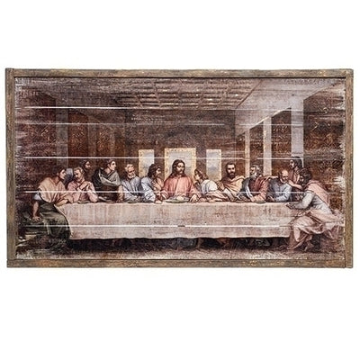 The Last Supper Framed Wood Panel Picture  (21