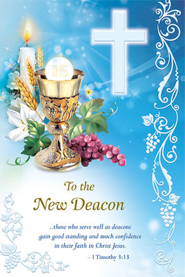 To the New Deacon Deacon Greeting Card - Unique Catholic Gifts