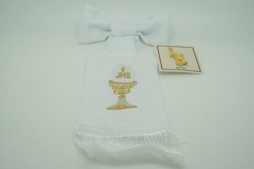 First Communion Set Arm Band Handmade Chalice and Pin - Unique Catholic Gifts