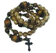 Vintage Rustic Wrap Bracelet - Brown - Unique Catholic Gifts
