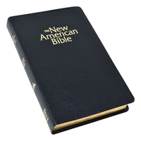 New American Bible (NAB) Deluxe Gift Bible (Bonded Leather) Black - Unique Catholic Gifts
