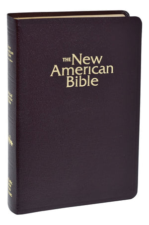 New American Bible (NAB) Deluxe Gift Bible (Bonded Leather) Burgundy (INDEXED) - Unique Catholic Gifts