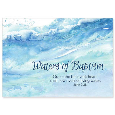 Waters of Baptism Greeting Card - Unique Catholic Gifts