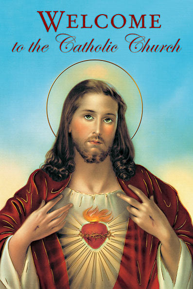 Welcome to the Catholic Church Sacred Heart RCIA Greeting Card - Unique Catholic Gifts