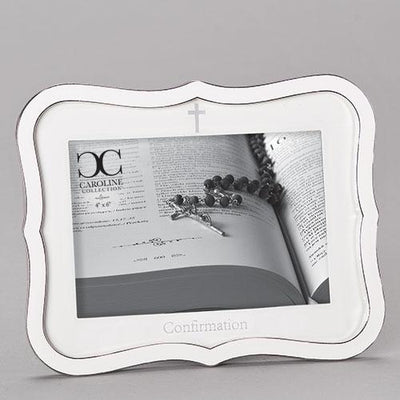 White Confirmation Picture Frame (6 1/2