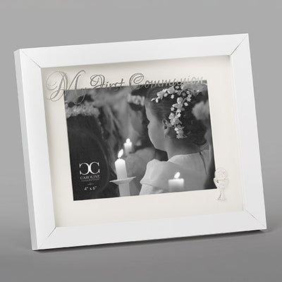 White and Glass First Communion Picture Frame 8
