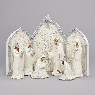 Winter Christmas Triptych Nativity 11