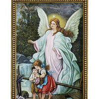Guardian Angel Holy Water Font 6" - Unique Catholic Gifts