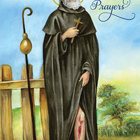 You are in My Thoughts and My Prayers St. Peregrine Greeting Card - Unique Catholic Gifts