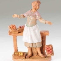 Zofia Fruit Merchant Nativity Figure 5" Scale (Fontanini) - Unique Catholic Gifts
