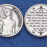 St. Sebastian Italian Pocket Token Coin - Unique Catholic Gifts