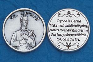 St. Gerard Italian Pocket Token Coin - Unique Catholic Gifts