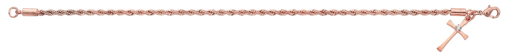 (Br894) 7.5" Copper Rope Bracelet,boxed - Unique Catholic Gifts