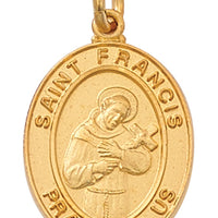 (J683fr) G/ss St Francis 18" Ch & Bx - Unique Catholic Gifts