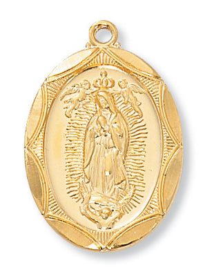 (J2503gu) G/ss Guadalupe Medal 24 Ch&