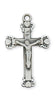 (L8067)Sterling Silver Crucifix 18" Chain and Box - Unique Catholic Gifts