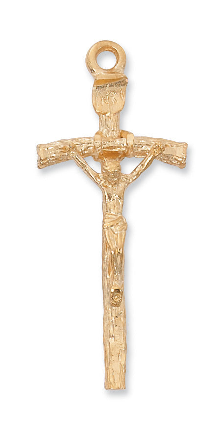 (J660) G/ss Papal Cruc 24 Ch&bx" - Unique Catholic Gifts