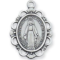 Sterling Silver Miraculous Medal  3/4" - Unique Catholic Gifts