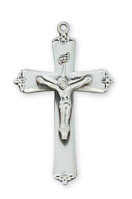 (L9027)  Sterling Silver Small Crucifix 18