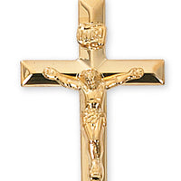 (J8011) G/ss Crucifix 24 Ch&bx" - Unique Catholic Gifts