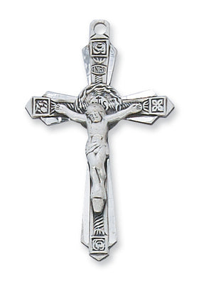 (L6004)Sterling Silver Crucifix 24 