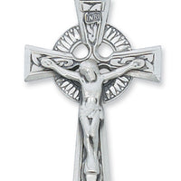 (L5A)Sterling Silver Crucifix 24" Chain and Box - Unique Catholic Gifts