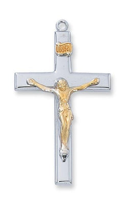 Sterling Silver Tuton  Crucifix 1-1/2