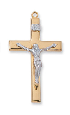 (J7021) G/ss Crucifix 24 Ch&bx
