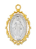 (J777) G/ss Two Tone Mirac Medal - Unique Catholic Gifts
