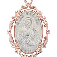 (Jr796) Rose Gold St. Gerard 18 Ch&bx" - Unique Catholic Gifts
