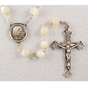 (R137asf) 8mm Genuine Mother of Pearl Ry - Unique Catholic Gifts