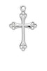 Sterling Silver Cross (13/16") on 16" chain - Unique Catholic Gifts