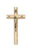 (79-00487) 8" Oak Crucifix W/gold Inlay - Unique Catholic Gifts