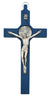 (80-193) 8" Blue St Michael Crucifix - Unique Catholic Gifts