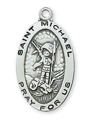 (L500mk) Ss St Michael 18ch&bx" - Unique Catholic Gifts
