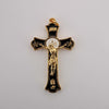 (H9156-bkc) Mass Crucifix Gp 2" Black - Unique Catholic Gifts