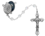 (399df) 7mm Crystal Lourdes Rosary - Unique Catholic Gifts