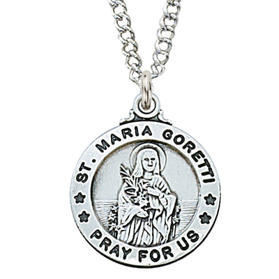 (L600mg) Sterling Silver St. Maria Goretti 20