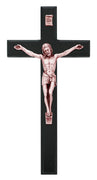 (80-194) 10" Black Ei-8 Copper Crucifix - Unique Catholic Gifts