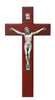 (81-13) 8" Beveled Cherry Crucifix - Unique Catholic Gifts
